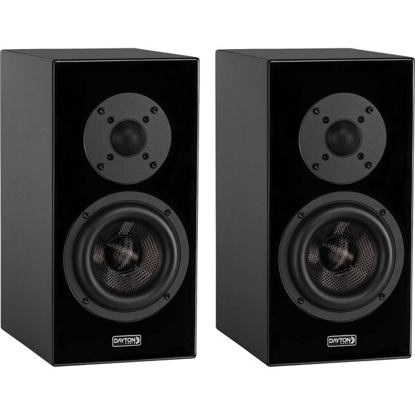 Main product image for Dayton Audio OPAL1 Bookshelf Speaker Pair Gloss Black300-4600